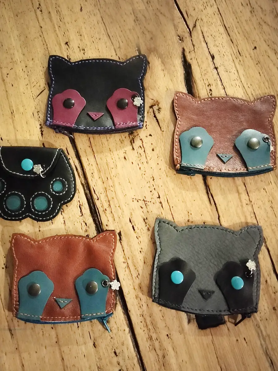 Portamonete a forma di gattino