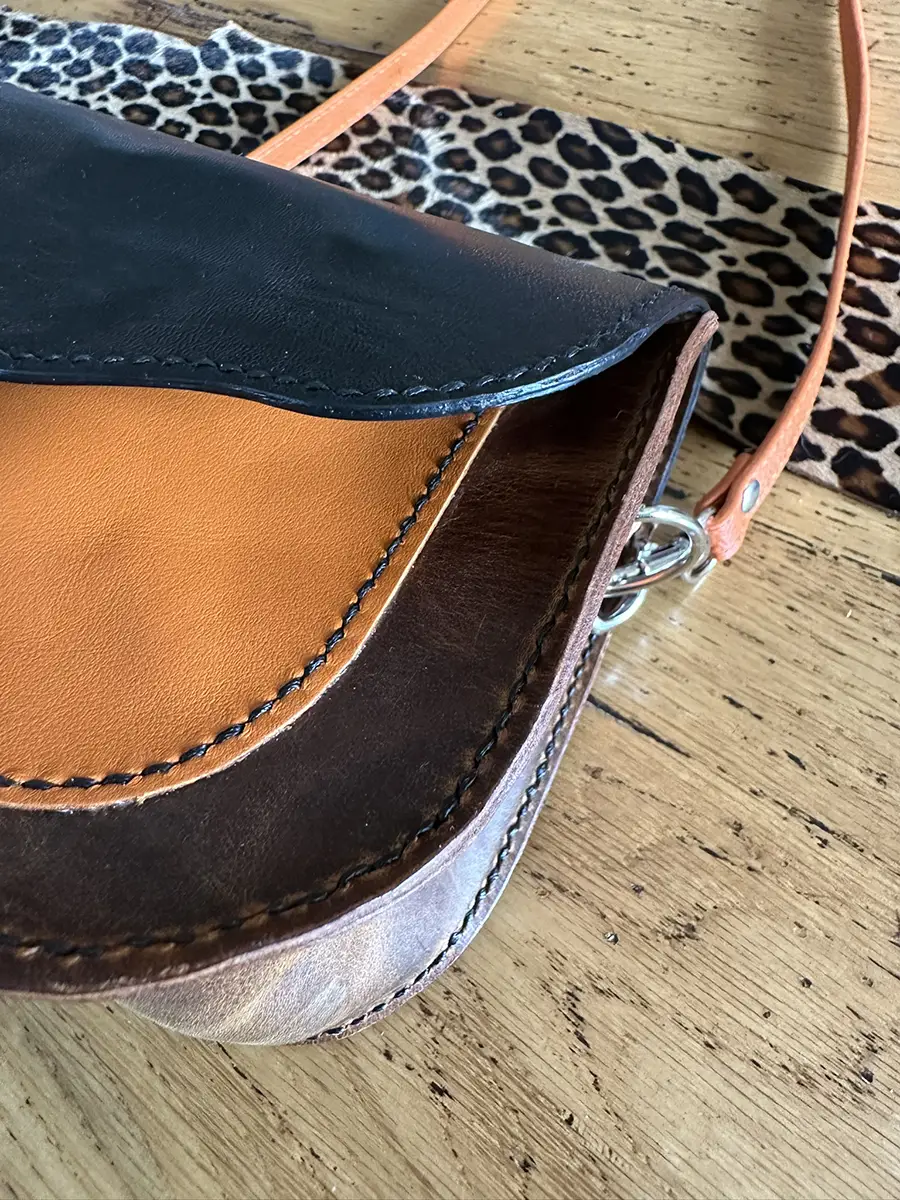 pochette in pelle Leather Engineer