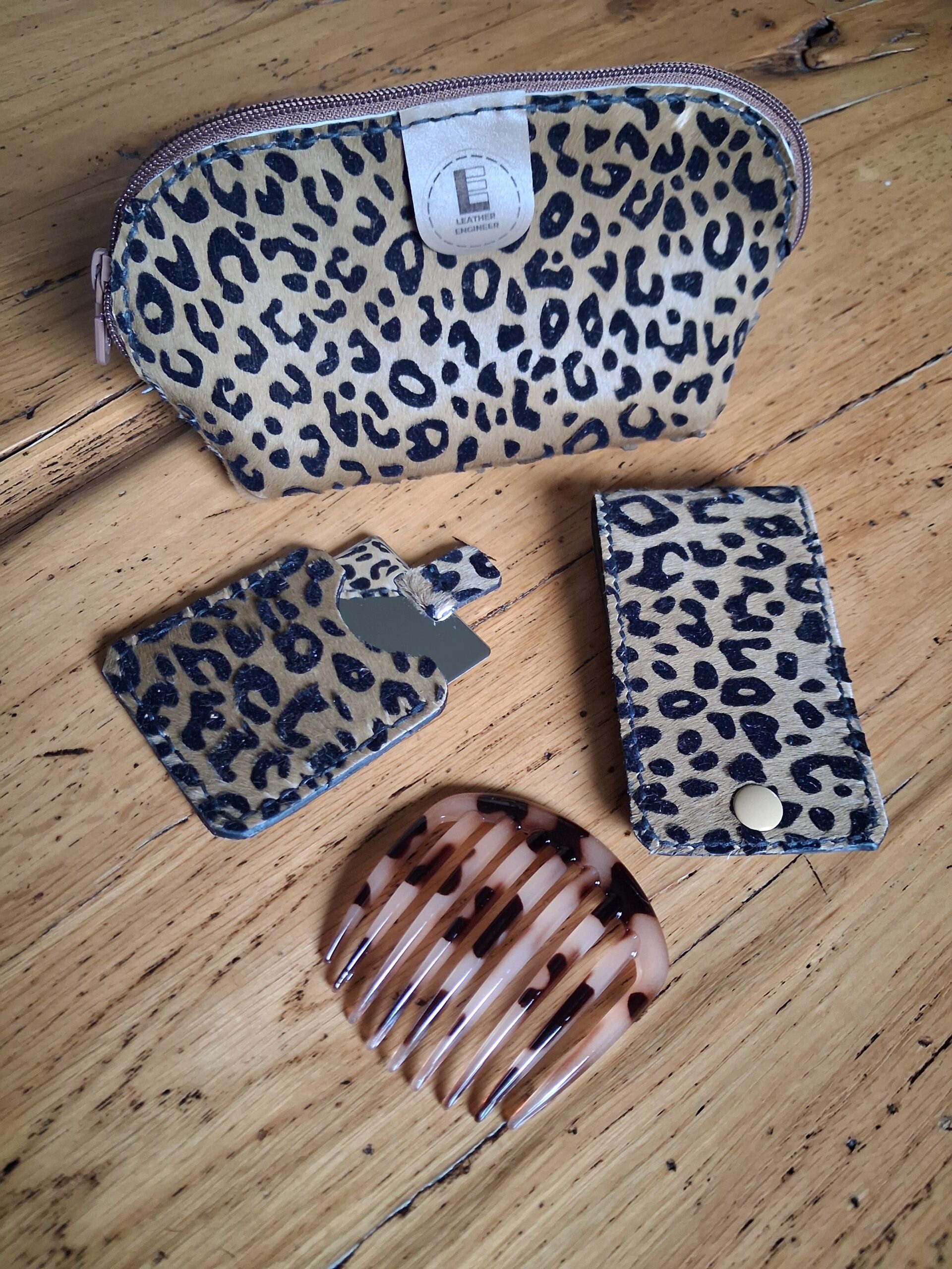 Pochette maculata Leather Engineer